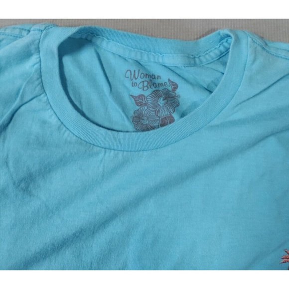 WOMAN TO BLAME Blue Margaritaville "It's five O' Clock Somewhere" XXL T-Shirt - Picture 3 of 10